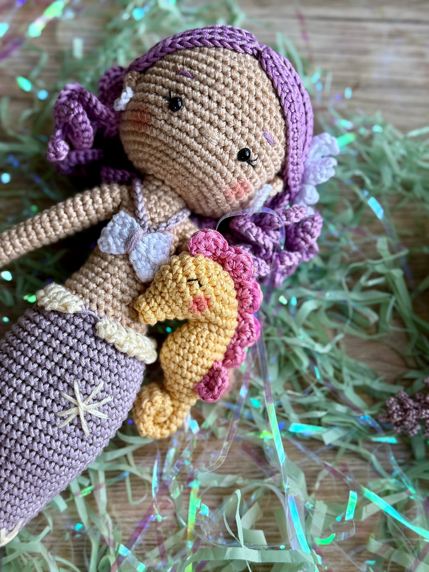 Sirena artesanal hecha con amor para niñas de todas las edades