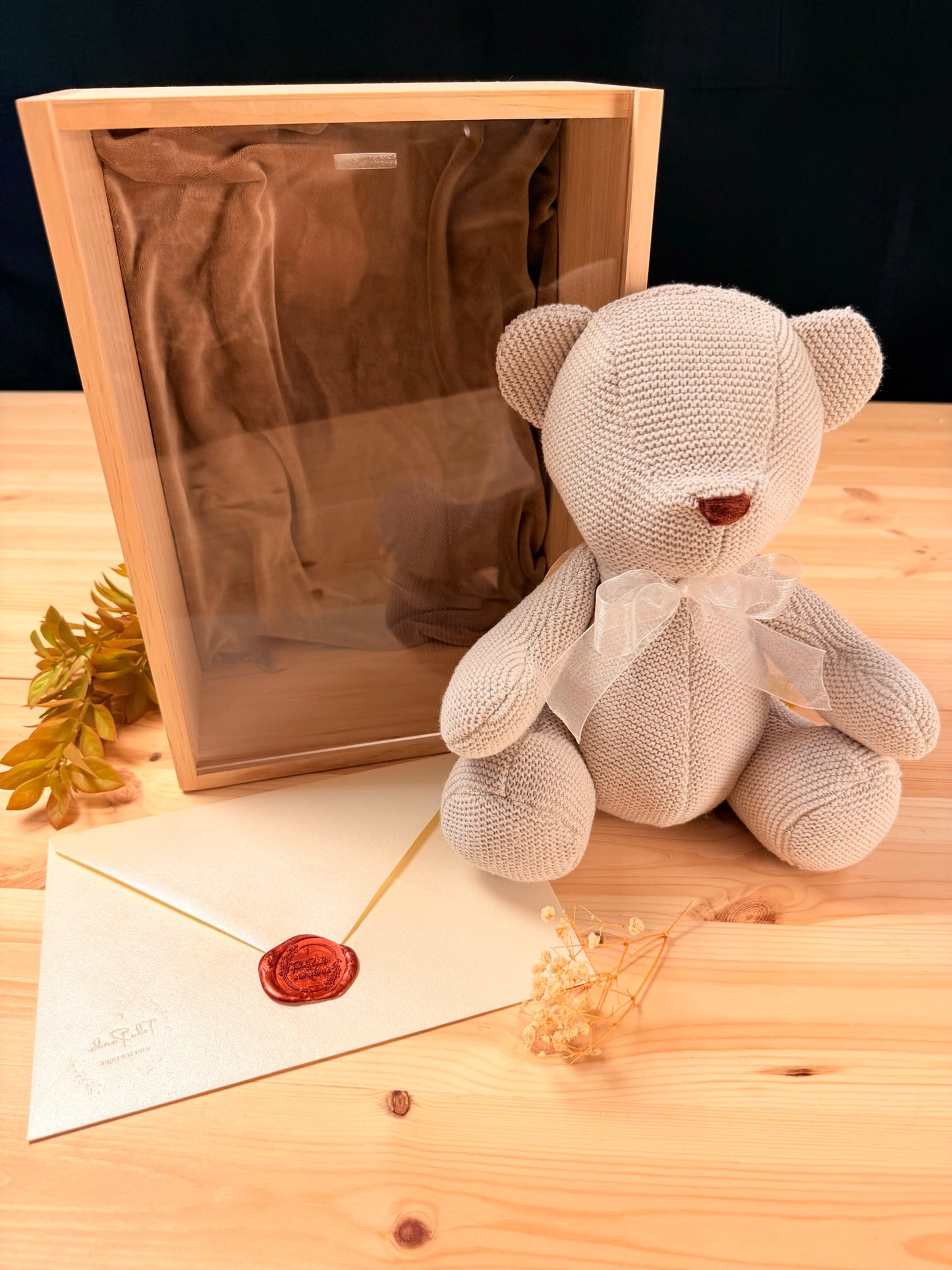 Oso de Recuerdo — Hecho a Mano con la Ropita de tu Bebé
