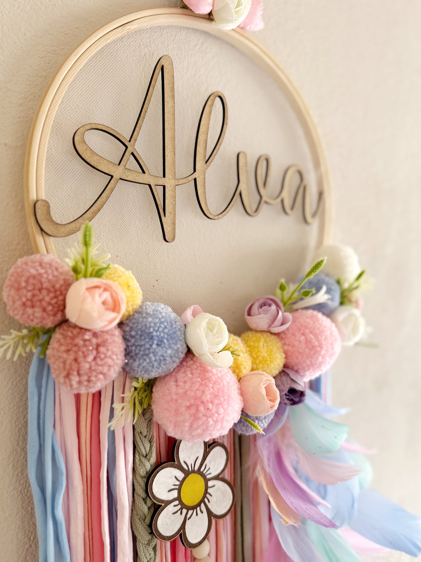 Atrapasueños Alva- Hecho a mano