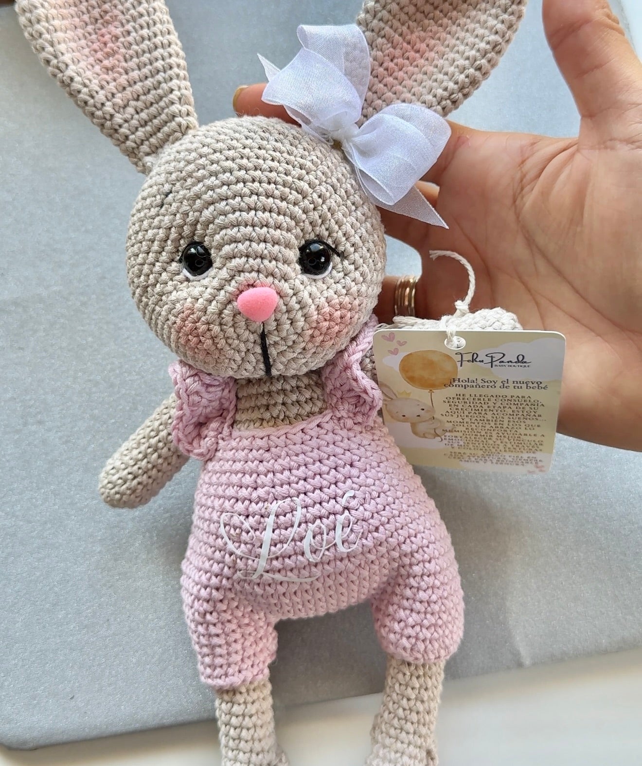 🐰 Kit de la Conejita Sisi unisex – Amigurumi de apego personalizado